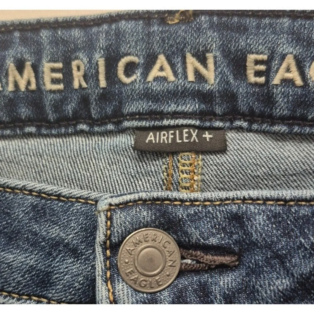 American Eagle AirFlex men's slim straight denim blue jeans‎ 38x32 dark wash
